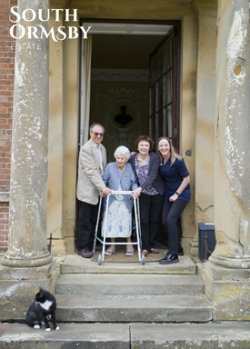 MHA Stones Place care home resident Kathleen Brown has made a special birthday trip back to Lincolnshire country home South Ormsby Hall, almost 80 years after she last worked there as a housemaid.